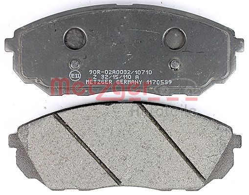 METZGER 1170539 Bremsbelagsatz, Scheibenbremse